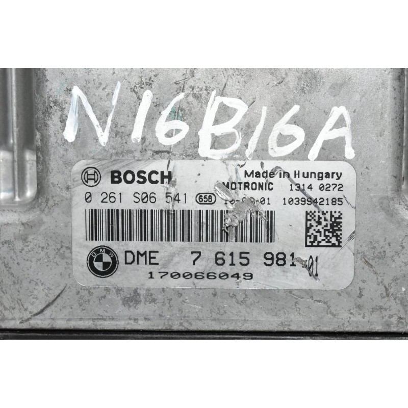 Εγκέφαλος Mini Cooper 2010-2013 R56 N16B16A BOSCH 0261S06541 1039S42185 DME7615981-01