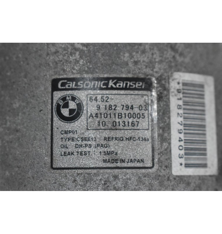 Κομπρεσέρ Aircondition - A/C Bmw E90 320 143ps N43B20A 2005-2010 9182794-03