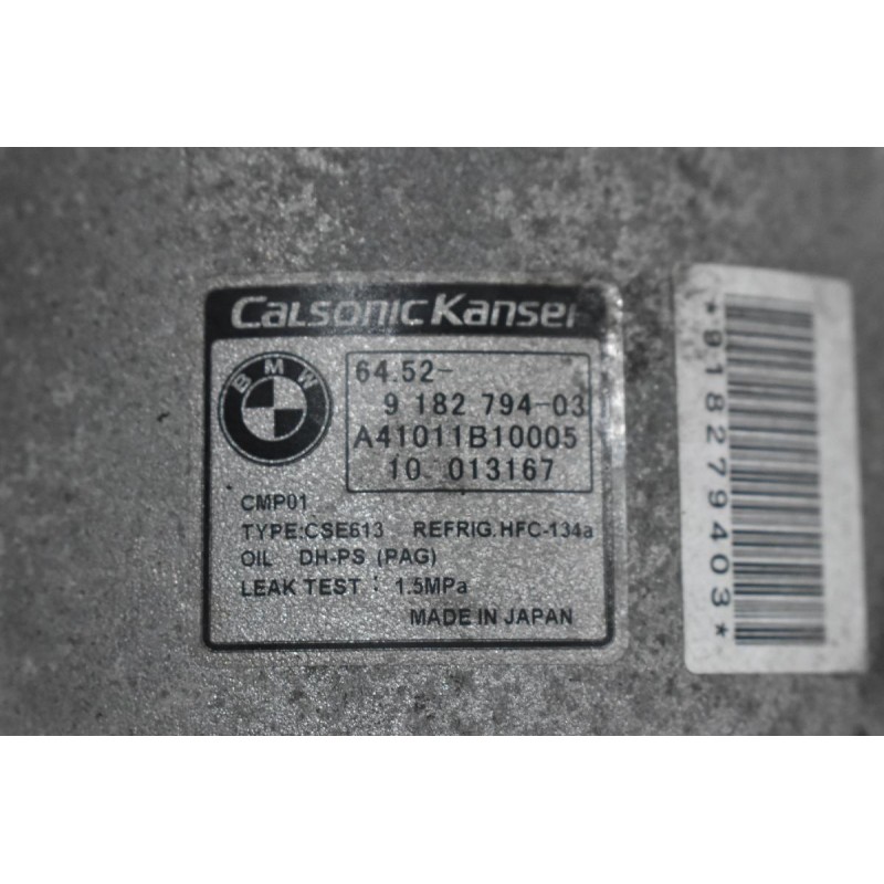Κομπρεσέρ Aircondition - A/C Bmw E90 320 143ps N43B20A 2005-2010 9182794-03