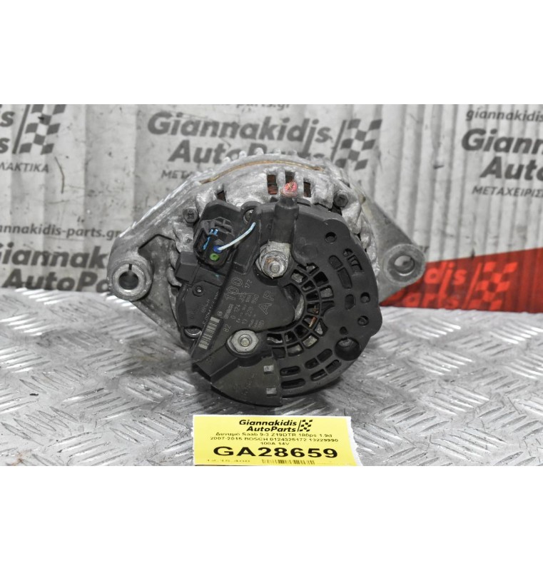 Δυναμό Saab 9-3 Z19DTR 180ps 1.9d 2007-2015 BOSCH 0124325172 13229990 100A 14V