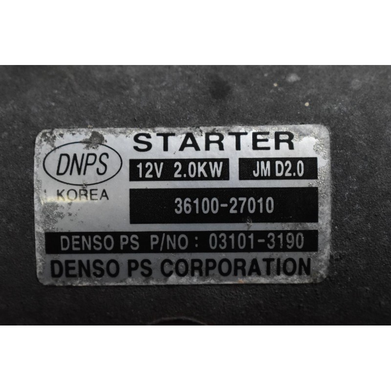 Μίζα Hyundai Santa Fe 2.2 D4EB 2005-2010 36100-27010