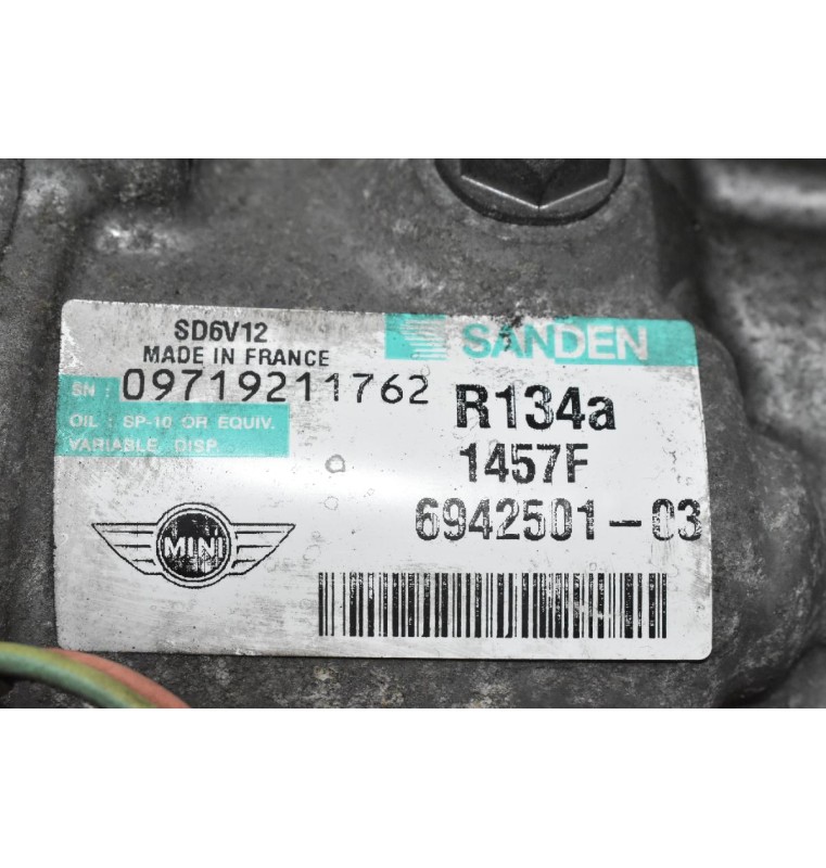 Κομπρεσέρ Aircondition - A/C Mini Cooper R56 N14B16 2006-2011 00717312762  6942501-03