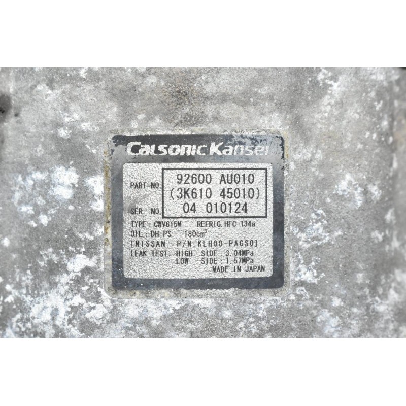 Κομπρεσέρ Aircondition - A/C Nissan X-Trail 2.0 QR20 / QR25 2002-2010 92600-AU010