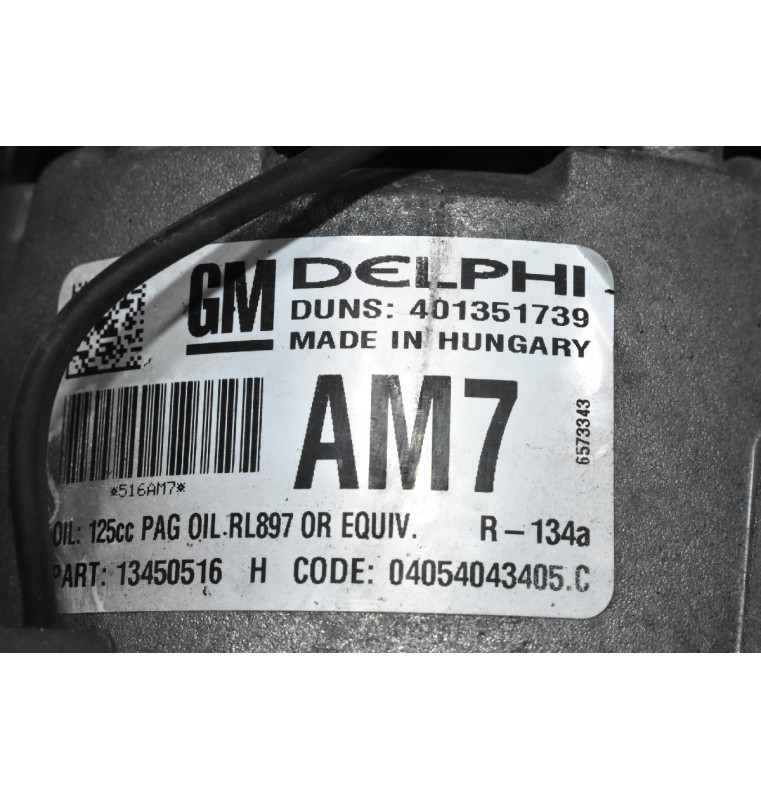 Κομπρεσέρ Aircondition - A/C Opel Astra J 1.6 A16LET 2009-2015 DELPHI 401351739 13450516 ΑΜ7