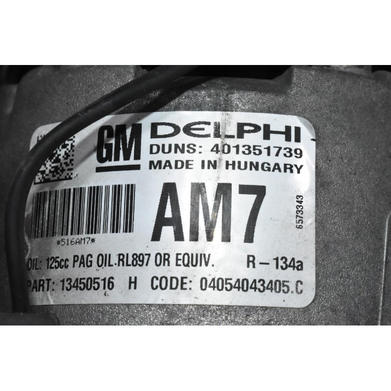 Κομπρεσέρ Aircondition - A/C Opel Astra J 1.6 A16LET 2009-2015 DELPHI 401351739 13450516 ΑΜ7