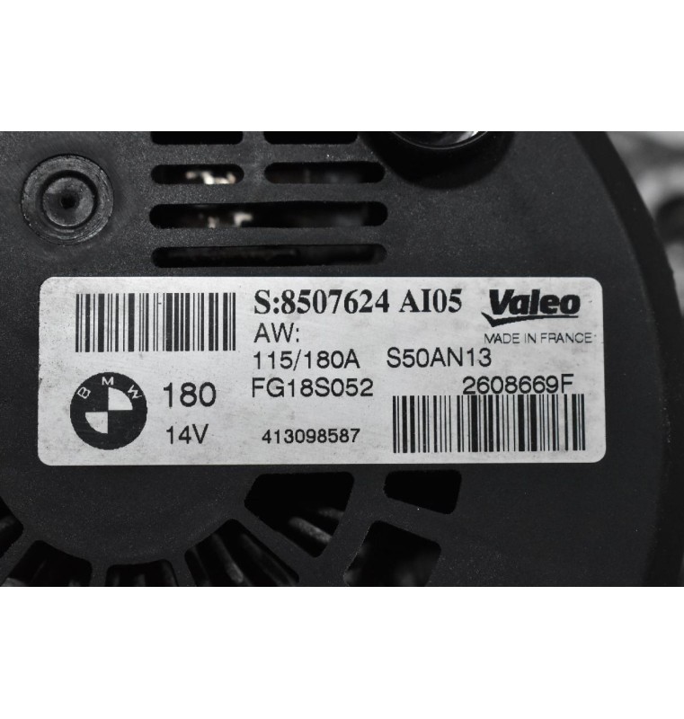 Δυναμό Bmw 1 (F20) 118D N47D20A 2011-2019 VALEO FG18S052