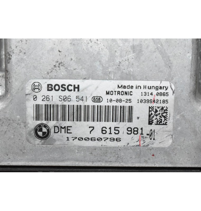 Εγκέφαλος Mini Cooper 2010-2013 R56 N16B16A BOSCH 0261S06541 1039S42185 DME7615981-01