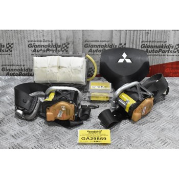 Σετ Αερόσακων Με Ζώνες Ασφαλείας Mitsubishi L200 KB4 2006-2015 MN123965ZZ 7030A217XB 8635A149