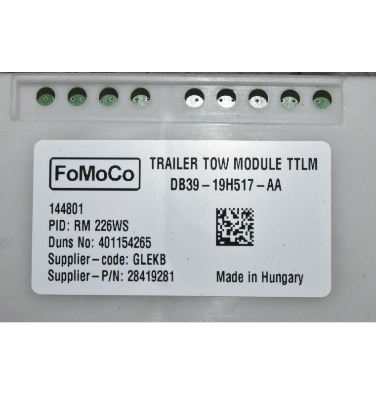 Μονάδα Ελέγχου Ford Ranger Wildtrak 2013-2018 DB39-19H517-AA