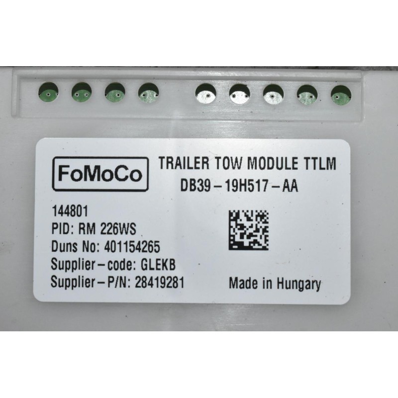 Μονάδα Ελέγχου Ford Ranger Wildtrak 2013-2018 DB39-19H517-AA