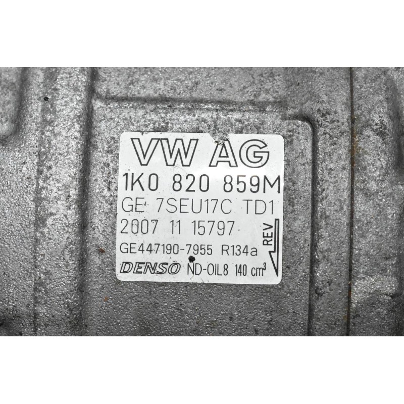 Κομπρεσέρ Aircondition Volkswagen Golf IV 1.4cc TSI BMY 2008-2013 DENSO 1Κ0820859Μ GE447190-7955