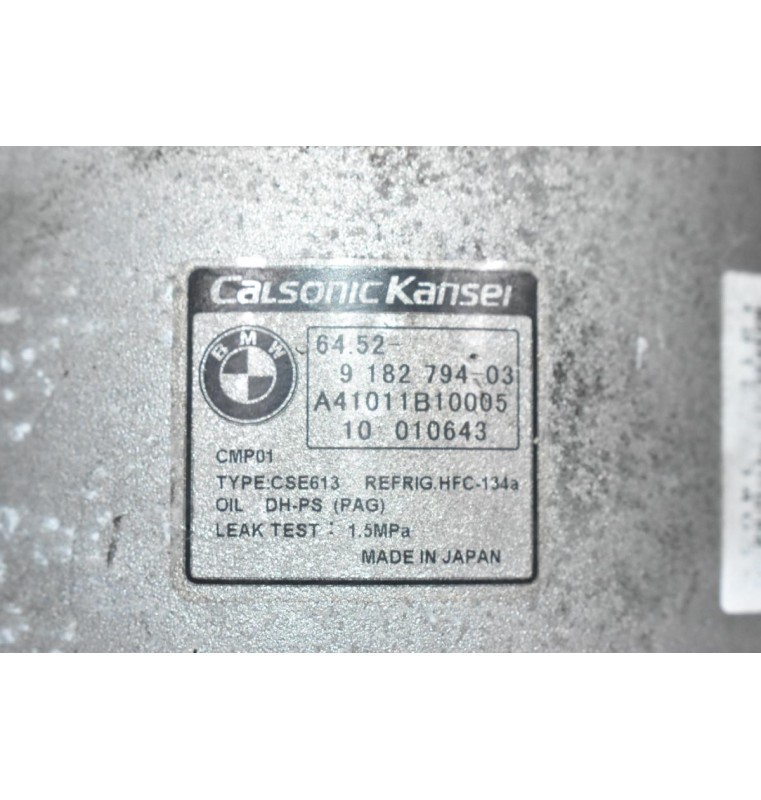 Κομπρεσέρ Aircondition - A/C Bmw 1.6 116i 316i 122PS N43B16AA 2007-2011 CALSONIC 9182794-03 A41011B10005