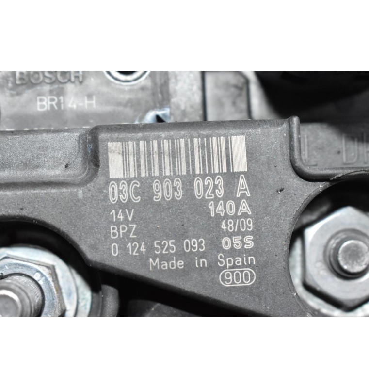 Δυναμό Volkswagen 1.4 TSI CAV BLG BMY CAX 2008-2013 03C903023A 0124525093 140A (Seat Audi Skoda) (Γνήσιος)