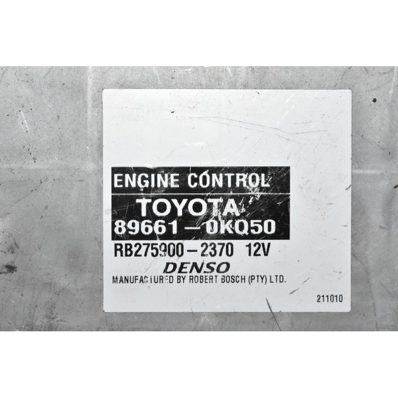 Σετ Immobilizer Toyota Hilux KUN25 2005-2012 Εγκέφαλος 89661-0KQ50