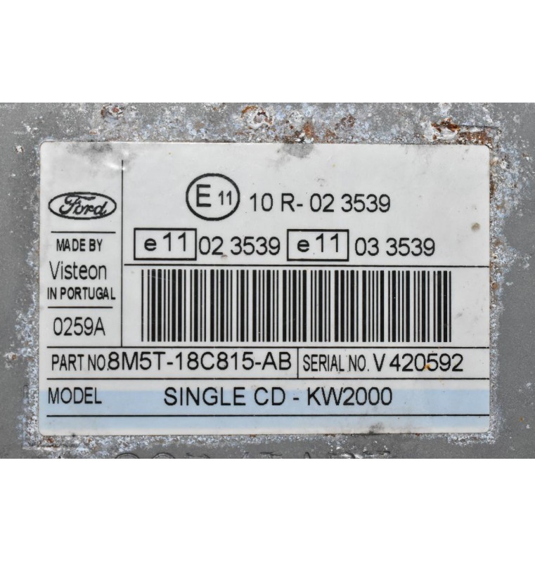 Ράδιο-CD Ford Focus 2005-2012 8M5T-18C815-AB