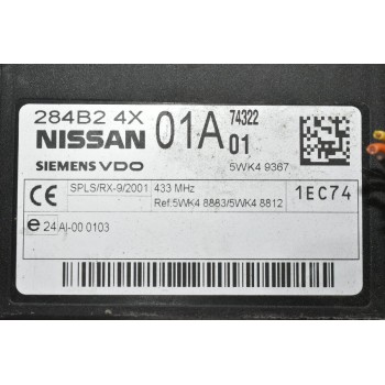 Πλακέτα Ανεσης Nissan Navara D40 2005-2010 Siemens 284B2-4X01A 5WK49367