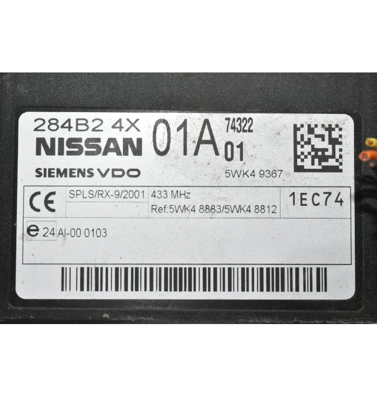 Πλακέτα Ανεσης Nissan Navara D40 2005-2010 Siemens 284B2-4X01A 5WK49367