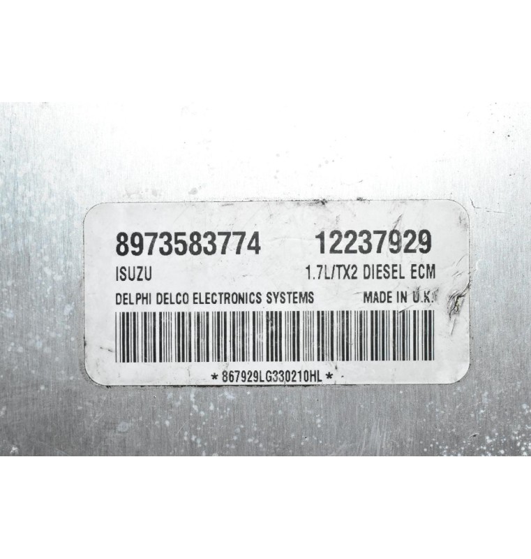 Εγκέφαλος Κινητήρα Opel Combo 1.7 Y17DT 2001-2010 Delphi 12237929 8973583774