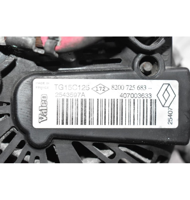 Δυναμό Renault Trafic 2.0 DCI M9R 16V 2006-2013 TG15C125 8200725683