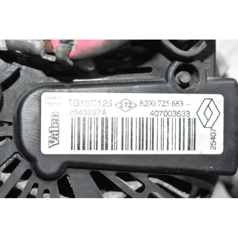 Δυναμό Renault Trafic 2.0 DCI M9R 16V 2006-2013 TG15C125 8200725683