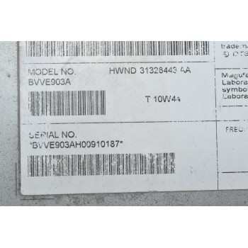 Ραδιόφωνο Volvo S60 2010-2014 31337310-AA BVVE903A