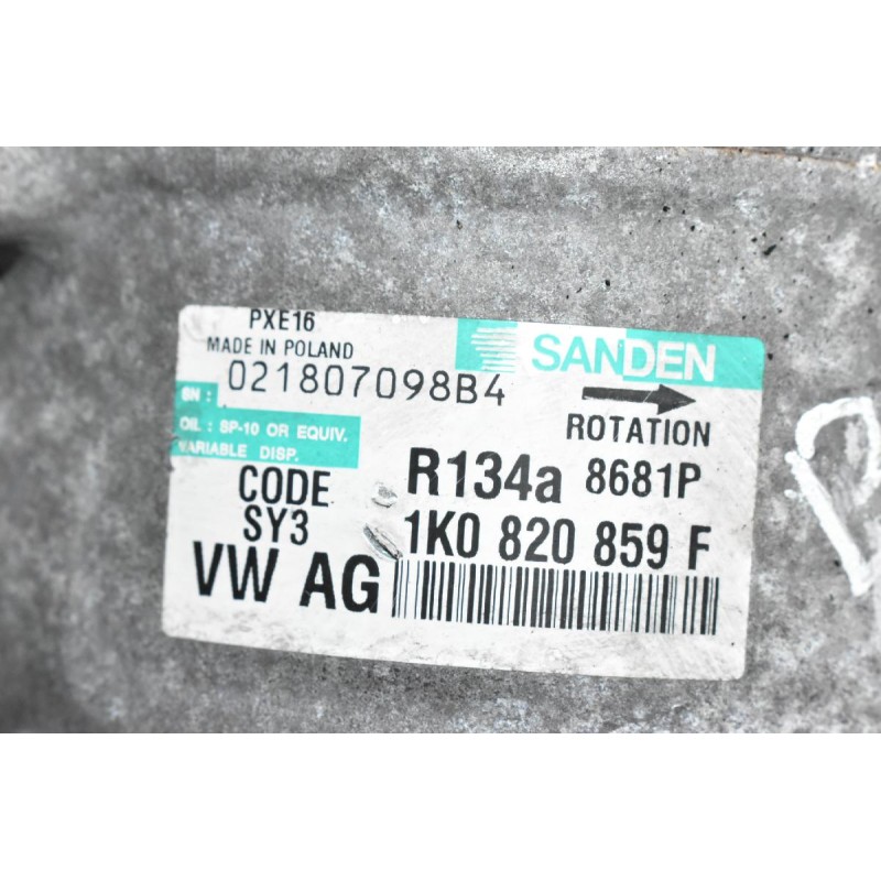 Κομπρεσέρ Aircondition Skoda Octavia 2.0 BMP 2001-2010 SANDEN 1K0820859F