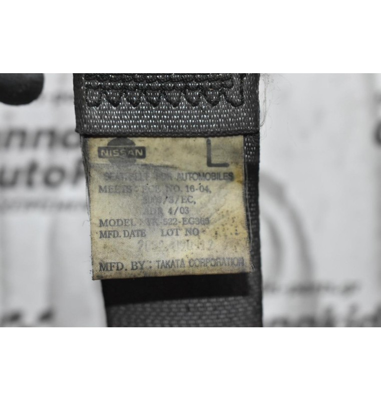 Ζώνη Ασφαλείας Μπροστά Αριστερά Nissan Navara d22 133 2001-2005 (Με Προεντωτήρα)