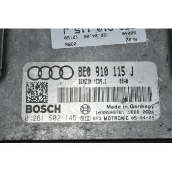 Εγκέφαλος Audi Audi A4 2.0 TFSI BGB 2004-2010 BOSCH 8E0910115J 0261S02145 MED9.1 (Βενζίνη)