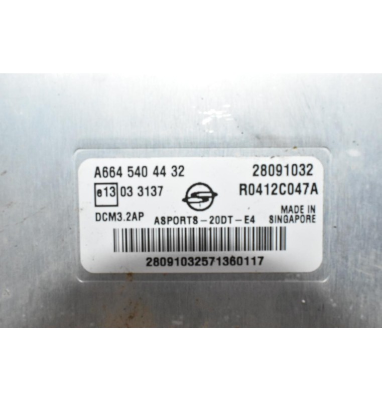 Εγκέφαλος SSANGYONG ACTYON SPORTS II 2.0 XDI 2006-2012 28091032 A6645404432