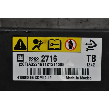 Πλακέτα Αερόσακων Opel Insignia 2007-2017 22922716