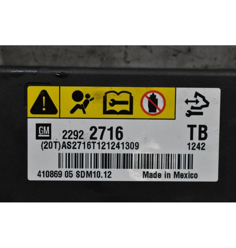 Πλακέτα Αερόσακων Opel Insignia 2007-2017 22922716