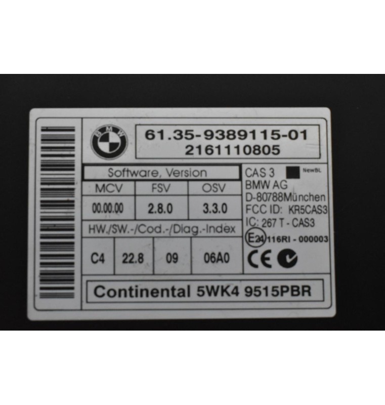 Πλακέτα Ελέγχου Mini Cooper S - Coundtryman R60 2010-2019 5WK49515PBR 6135-9389115-01