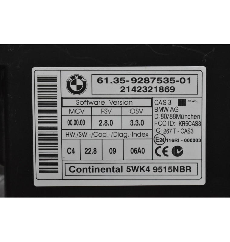 Πλακέτα Ελέγχου Mini Cooper S - Coundtryman R60 2010-2019 5WK49515NBR 6135-9389535-01