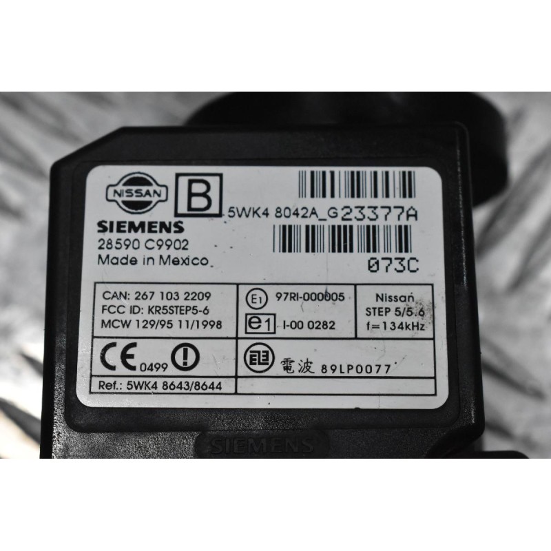 Κλειδαριά Τιμονιού Μίζας Nissan Navara D22 1998-2005 (Με Κλειδί) 28590C9902