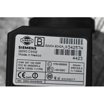 Κλειδαριά Τιμονιού - Μίζας Nissan Navara D22 2001-2005 28590C9902