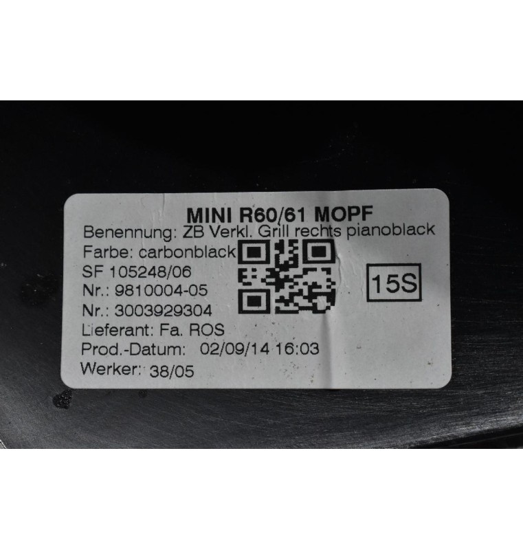 Πλαστικό Ταμπλού Δεξί Mini Countryman R60 2010-2017 9810004-05