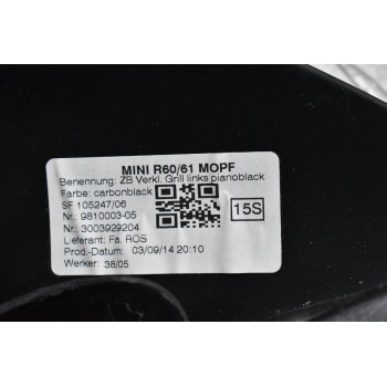 Πλαστικό Ταμπλού Αριστερό Mini Countryman R60 2010-2017 9810003-05