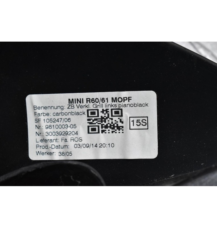 Πλαστικό Ταμπλού Αριστερό Mini Countryman R60 2010-2017 9810003-05