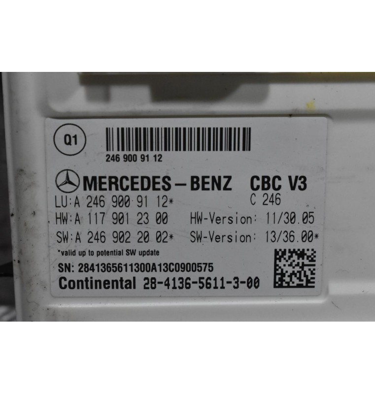 Πλακέτα Ελέγχου Mercedes-Benz A-Class W246 2012-2018 A2469009112 A1179012300 A2469022002
