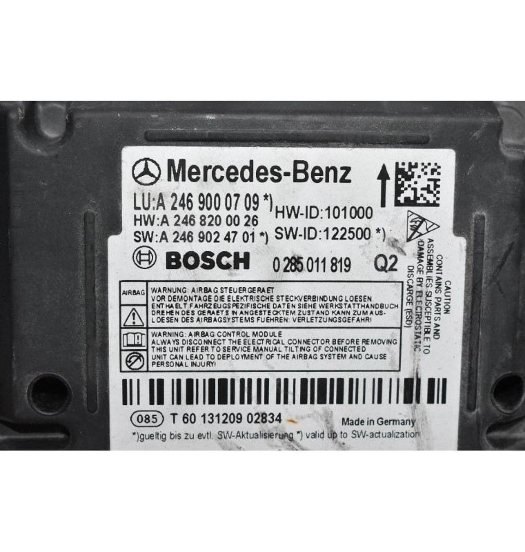 Εγκέφαλος Αερόσακων Mercedes-Benz B Class W246 CLA 2011-2021 2469000709