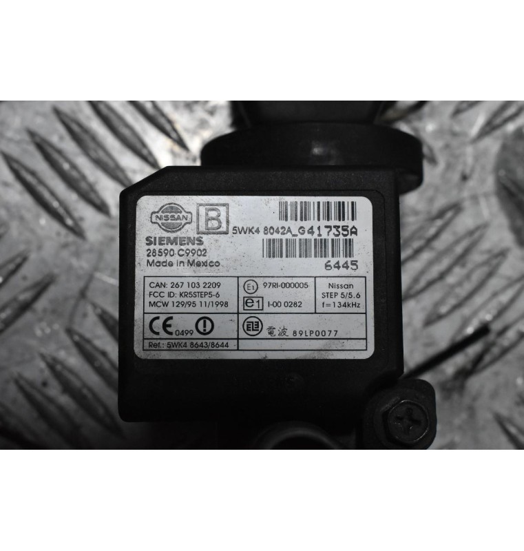 Κλειδαριά Τιμονιού - Μίζας Nissan Navara D22 / Pathfinder 2001-2005 (Με Κλειδί) 28590C9902