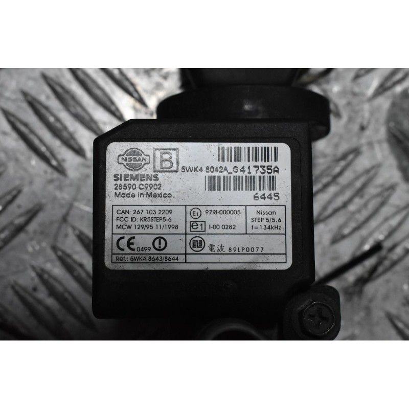 Κλειδαριά Τιμονιού - Μίζας Nissan Navara D22 2001-2005 (Με Κλειδί) 28590C9902