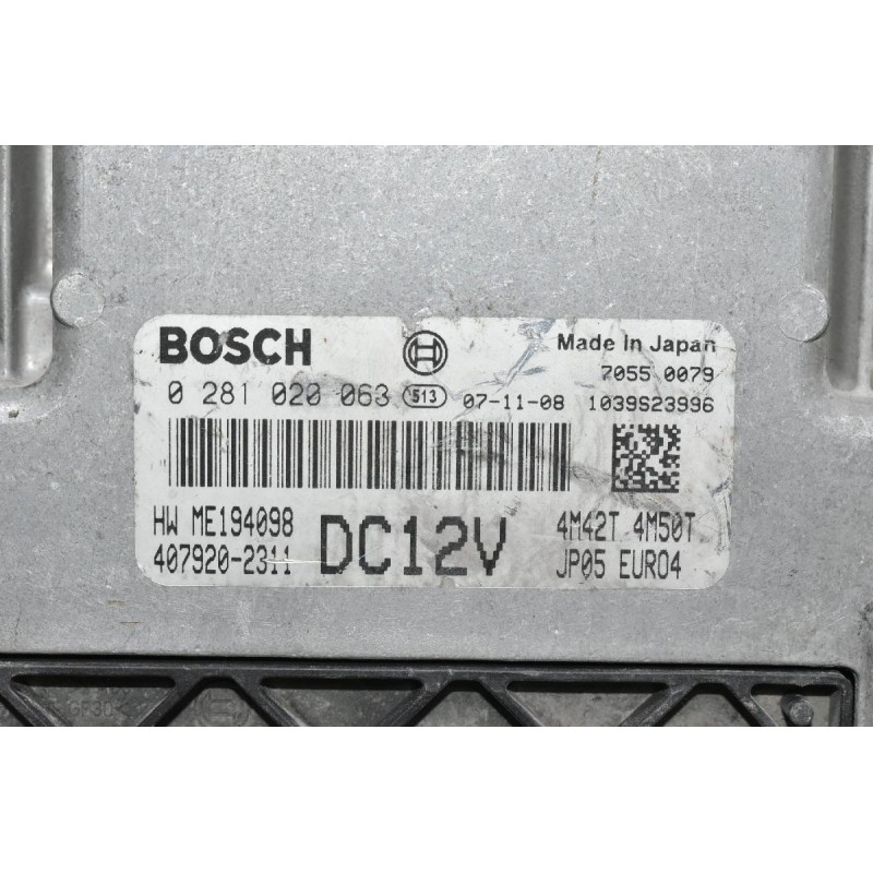 Εγκέφαλος Mitsubishi Canter 4M42/4M50 Bosch DC12v EURO4 2000-2010 0281020063 ME194098 407920-2311