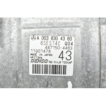Κομπρεσέρ Aircondition Mercedes-Benz B W246/CLA GLA 1.6 Turbo 270910 2011-2021 DENSO A0038304360 6SES14C 447150-4483