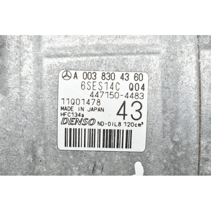 Κομπρεσέρ Aircondition Mercedes-Benz B W246/CLA GLA 1.6 Turbo 270910 2011-2021 DENSO A0038304360 6SES14C 447150-4483