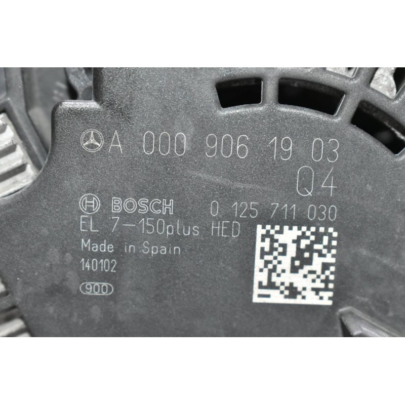 Δυναμό Mercedes-Benz B Class W246 /CLA GLA 1.6 Turbo 270910 2011-2021 A0009061903 BOSCH 0125711030