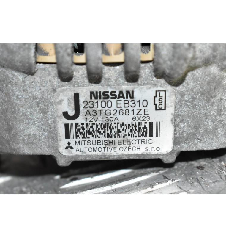 Δυναμό Nissan Navara D40 2.5 DCI YD25 2005-2010 23100-ΕΒ310 130A