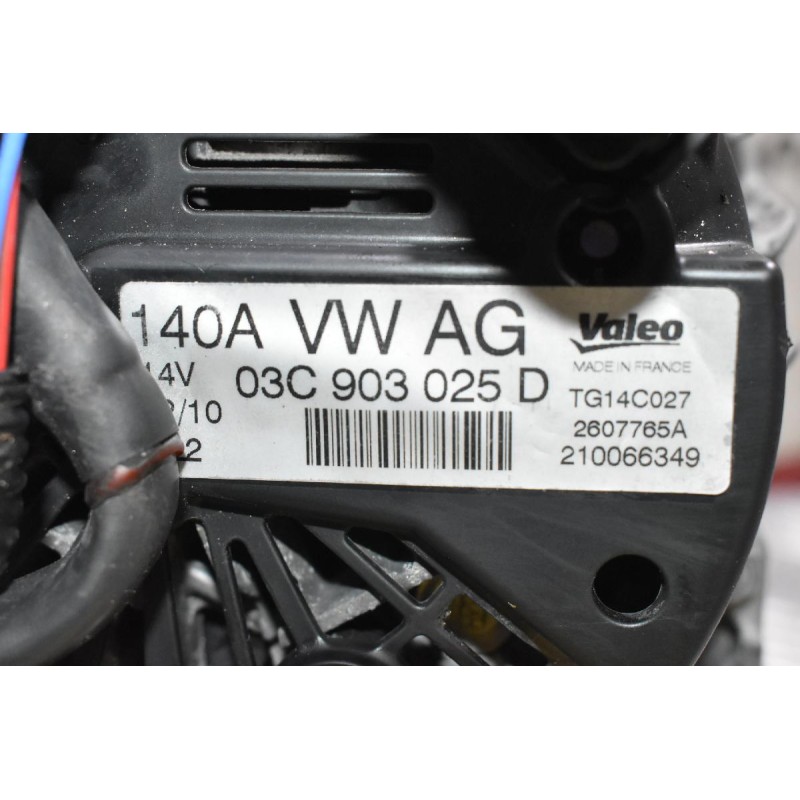 Δυναμό Volkswagen Golf VI 1.4 TSI CAX 2007-2014 VALEO 03C903025D 140A