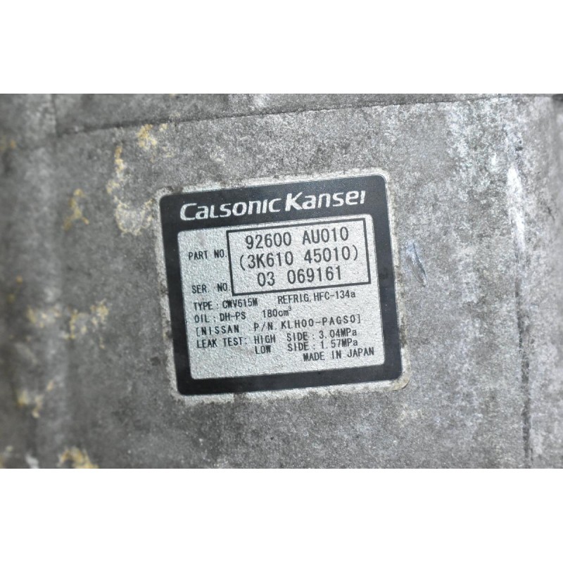 Κομπρεσέρ Aircondition - A/C Nissan X-Trail 2.0 QR20 / QR25 2002-2010 92600-AU010