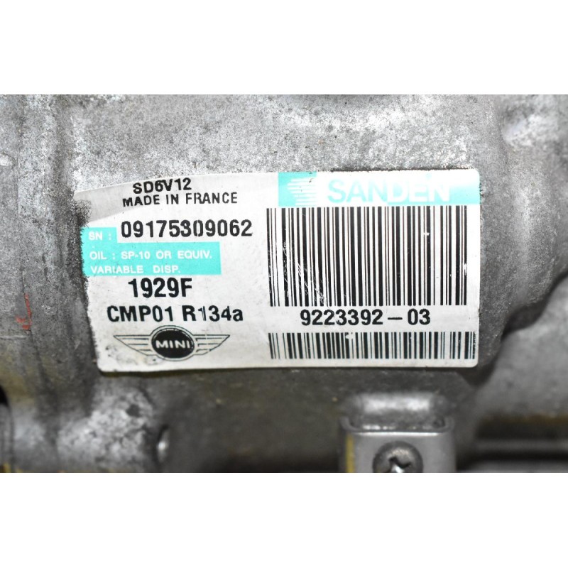 Κομπρεσέρ Aircondition A/C Mini Cooper S N18B16AB 2008-2015 9223392-03 1929F